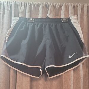 Nike Women's Athletic Shorts in Black with White Trim